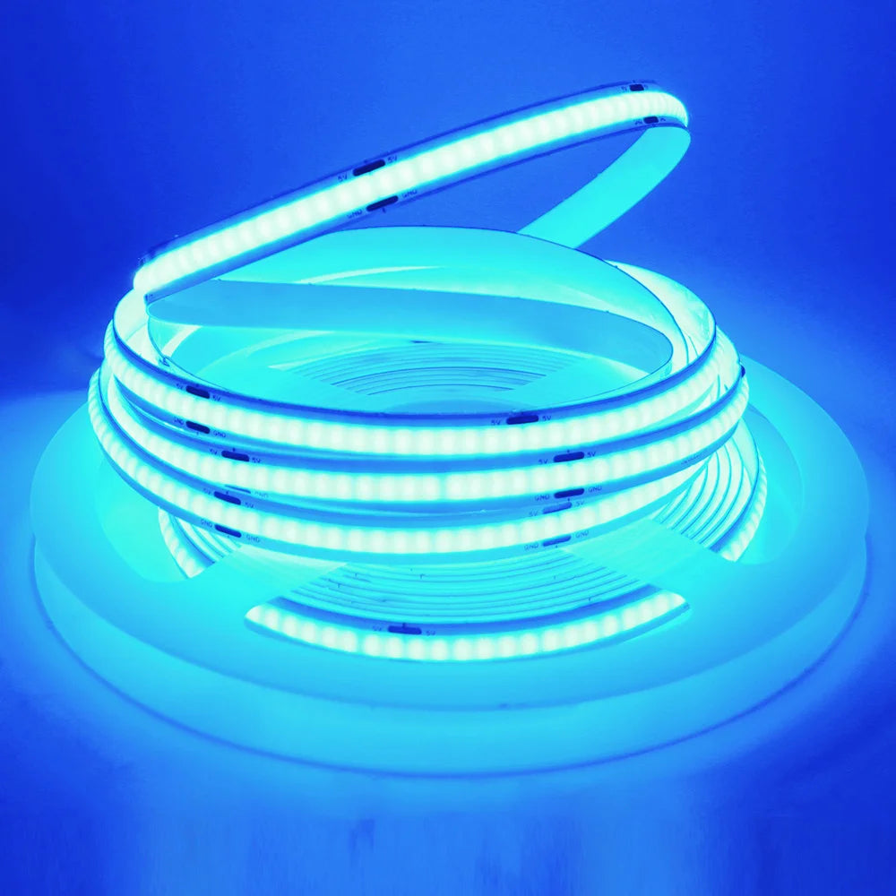 Premium 5V USB COB LED Strip Light - 320LEDs/m Flexible Ribbon Tape