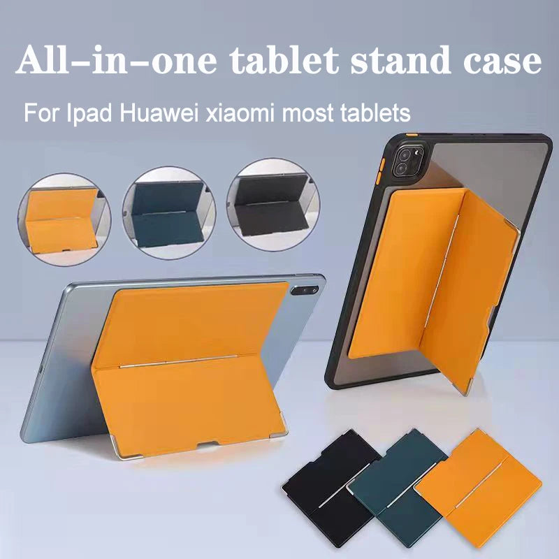 Universal Fold Case Tablet Cover Ultra Slim Case Tablet Shell Foldable Stand Smart Back Case for iPad Ultra Slim Hold Protective