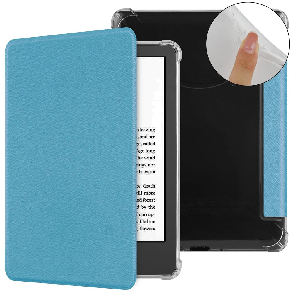 For Kindle Paperwhite 2024 (12th Gen) Case 7 inch eReader Transparent Soft TPU Cover For Kindle Paperwhite 5 11th Generation 6"