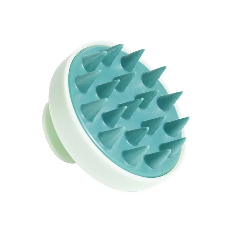 Silicone Scalp Massage Brush - Shampoo Applicator & Body Exfoliator for Spa-Quality Hair Care