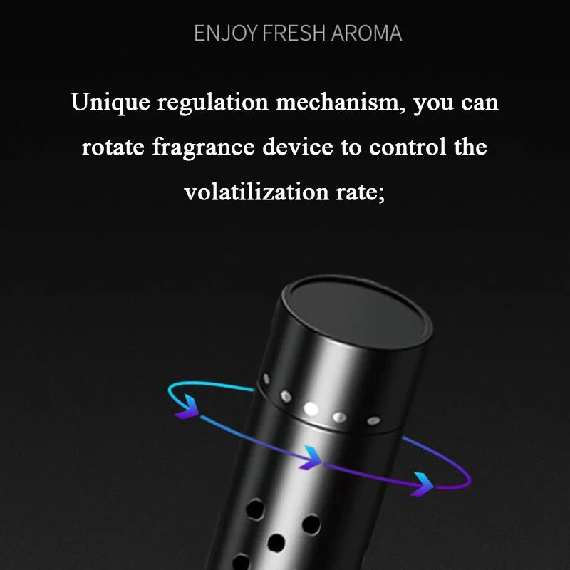 Premium Car Air Vent Freshener - Lemon Scent Perfume Clip for Girls