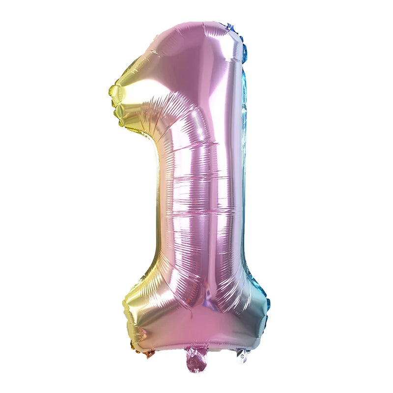 Number Balloons with Confetti Mermaid Balloons for Girls Birthday Party Decorations 1 2 3 4 5 6 7 8 9 Years Old Birthday Decor