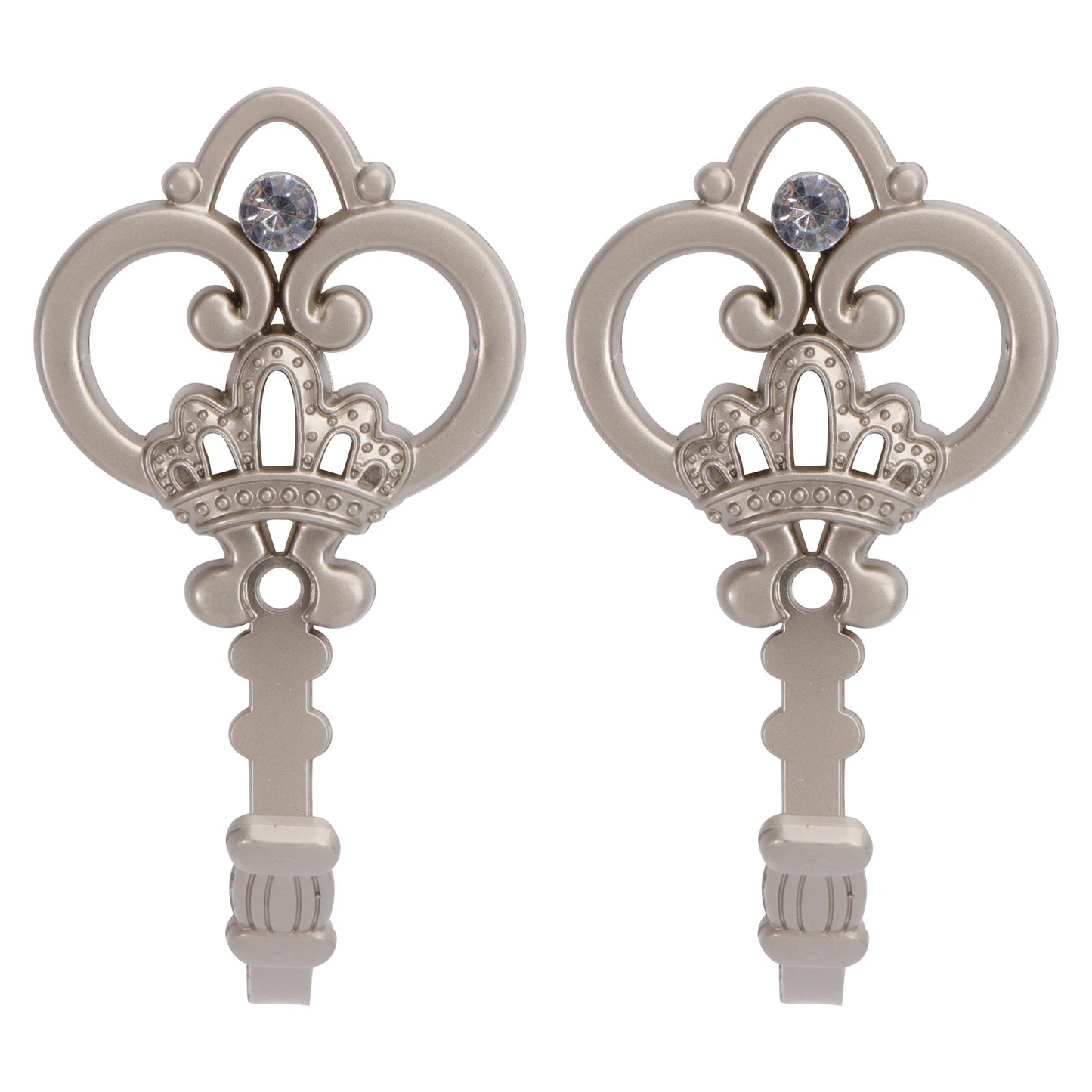 1 Pair European Curtain Hooks Alloy Curtain Hook Wall Mounted Tiebacks Hooks Curtain Hardware Decorative Metal Wall Hook