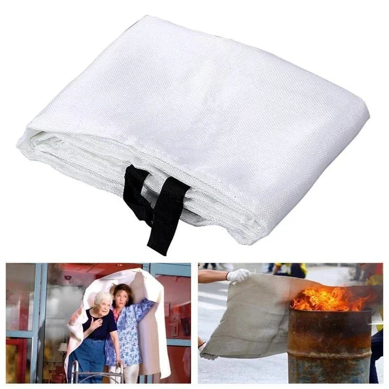 120X120cm Fire Blanket Fighting Fire Extinguishers Tent Boat Emergency Blanket Survival Fire Shelter Safety Cover