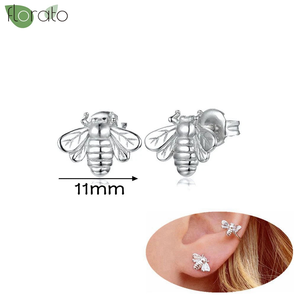 925 Silver Needle Exquisite Zircon Small Earrings Fashion Stud Earrings for Women Anti Allergy Cartilage Puncture Jewelry Gift