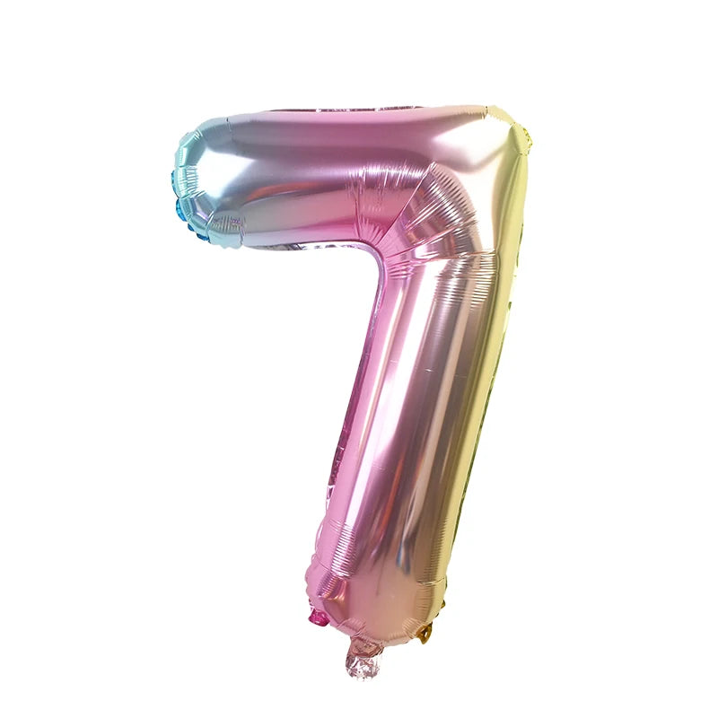 Number Balloons with Confetti Mermaid Balloons for Girls Birthday Party Decorations 1 2 3 4 5 6 7 8 9 Years Old Birthday Decor