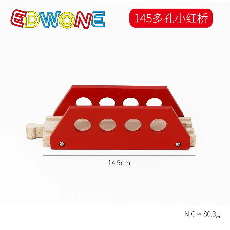 Wooden Train Track Accessories Wood Railway Track Train Station Bridge Tunnel Compatible All Brands Wooden Track Toys