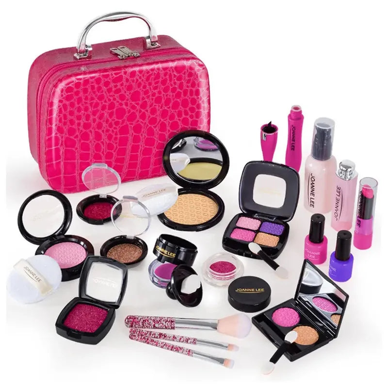 Premium Pretend Makeup Set with Cosmetic Bag - Complete Play Beauty Kit