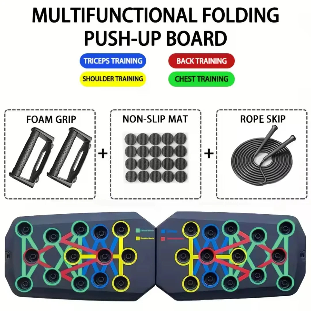 Premium Multifunctional Push-Up Board - Foldable Fitness Training System