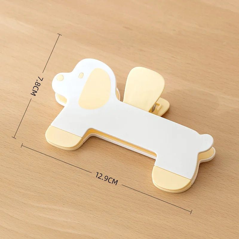 Puppy Shape Plastic Book Clip Cartoon Reading Auxiliary Fixed Book Clip Bookmark Creative Design Practical Bookstore Note Clip