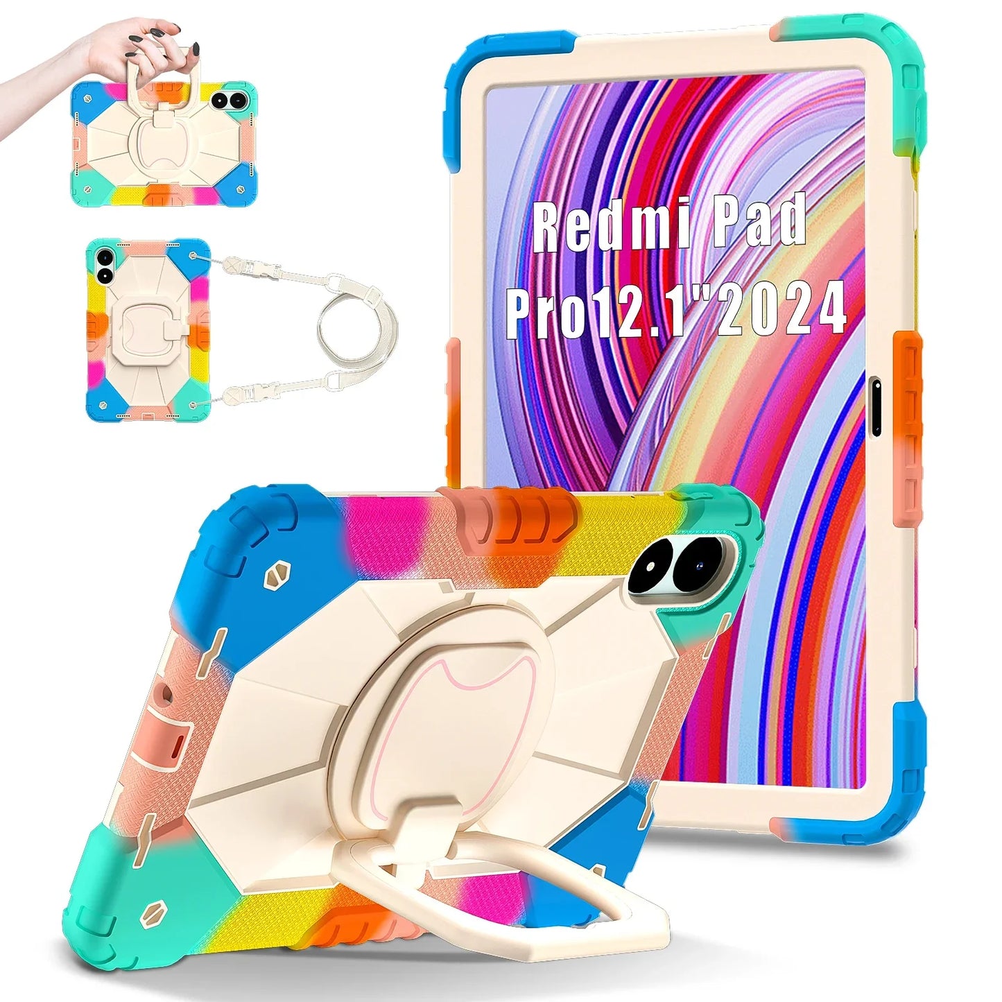 Tablet Case for Xiaomi Redmi Pad 2 11 2025 Pro 12.1inch Tablets Cases Protector Silicone Cover for Xiaomi POCO Pad 12.1 Funda