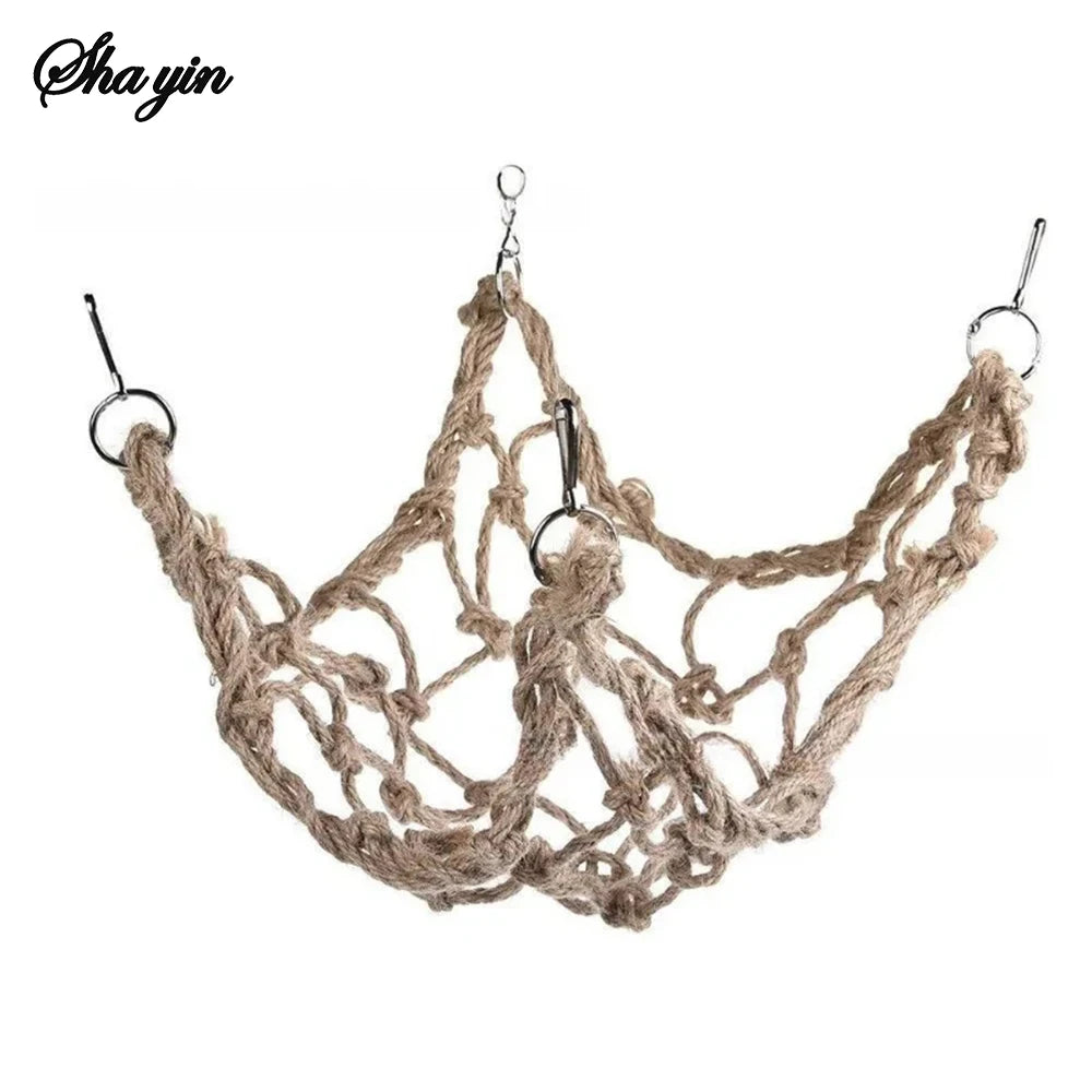 Bird Toy Parrot Rope Climbing Net Bird Supplies Gnawing Toy Parrot Adventure Adventure Toy