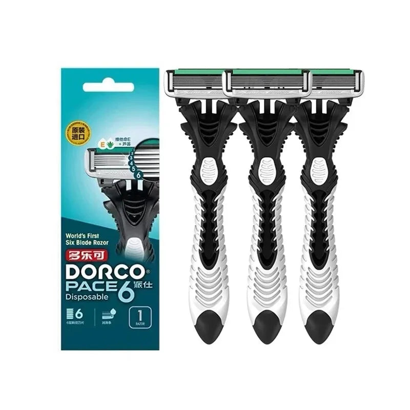 -1pc/3pcs/5pcs High-Quality Manual Razor – 6-Layer Sharp Blades for Smooth & Comfortable Shaving for Men’s Grooming & Daily Use