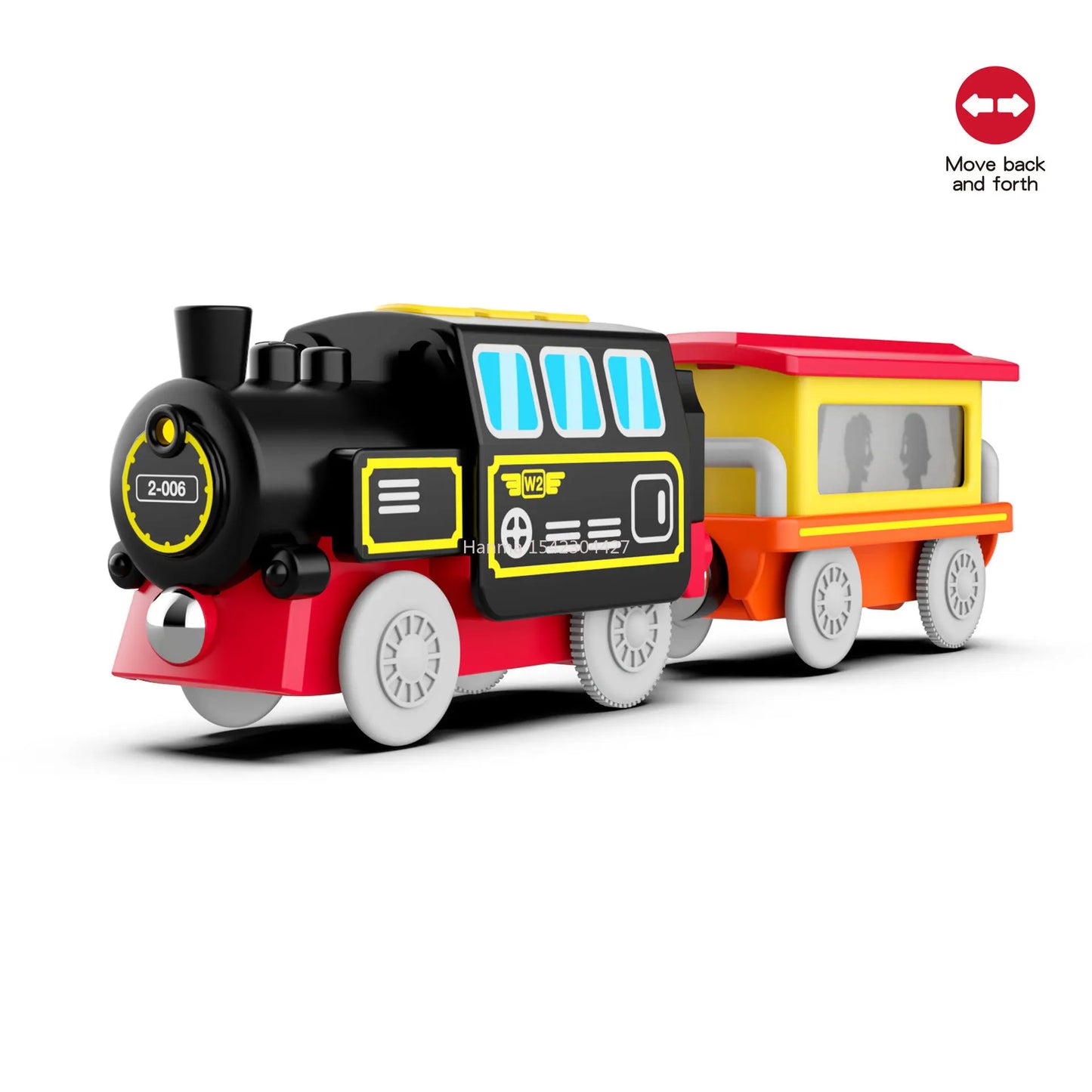 New Style Chase Electric Train Set Locomotive Magnetic Car Diecast Slot  Wooden Train Track Railway for Kids Educational Toys