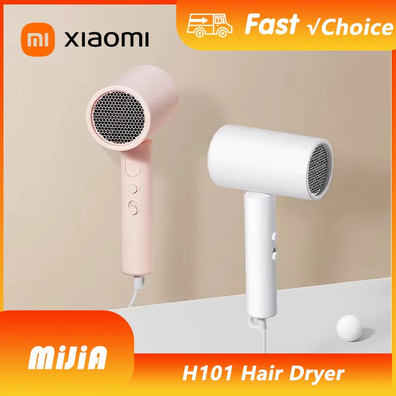 Xiaomi Mijia H101 Anion Hair Dryer - Portable Foldable Travel Hair Dryer with Negative Ion Technology
