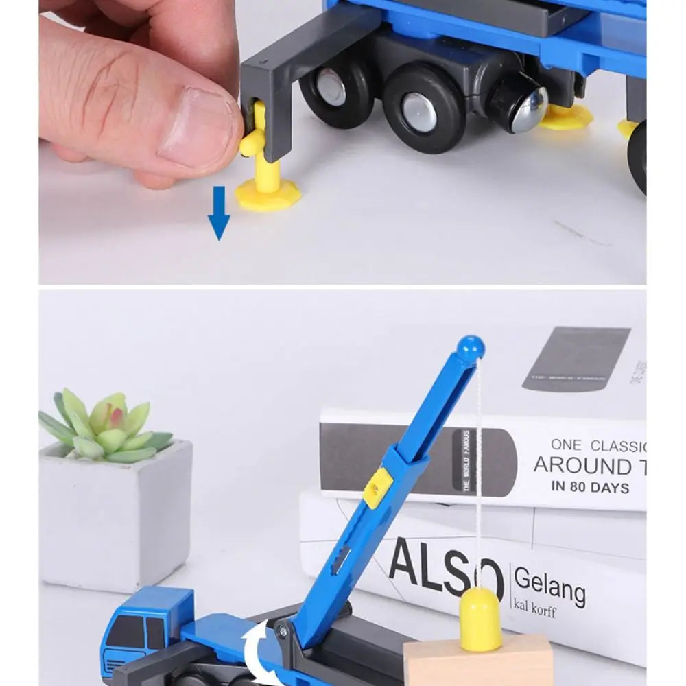 Children's Gift Multifunctional Diecast Engineering Vehicle Mini Crane Engineering Car Model Inertial Sliding Truck Toy