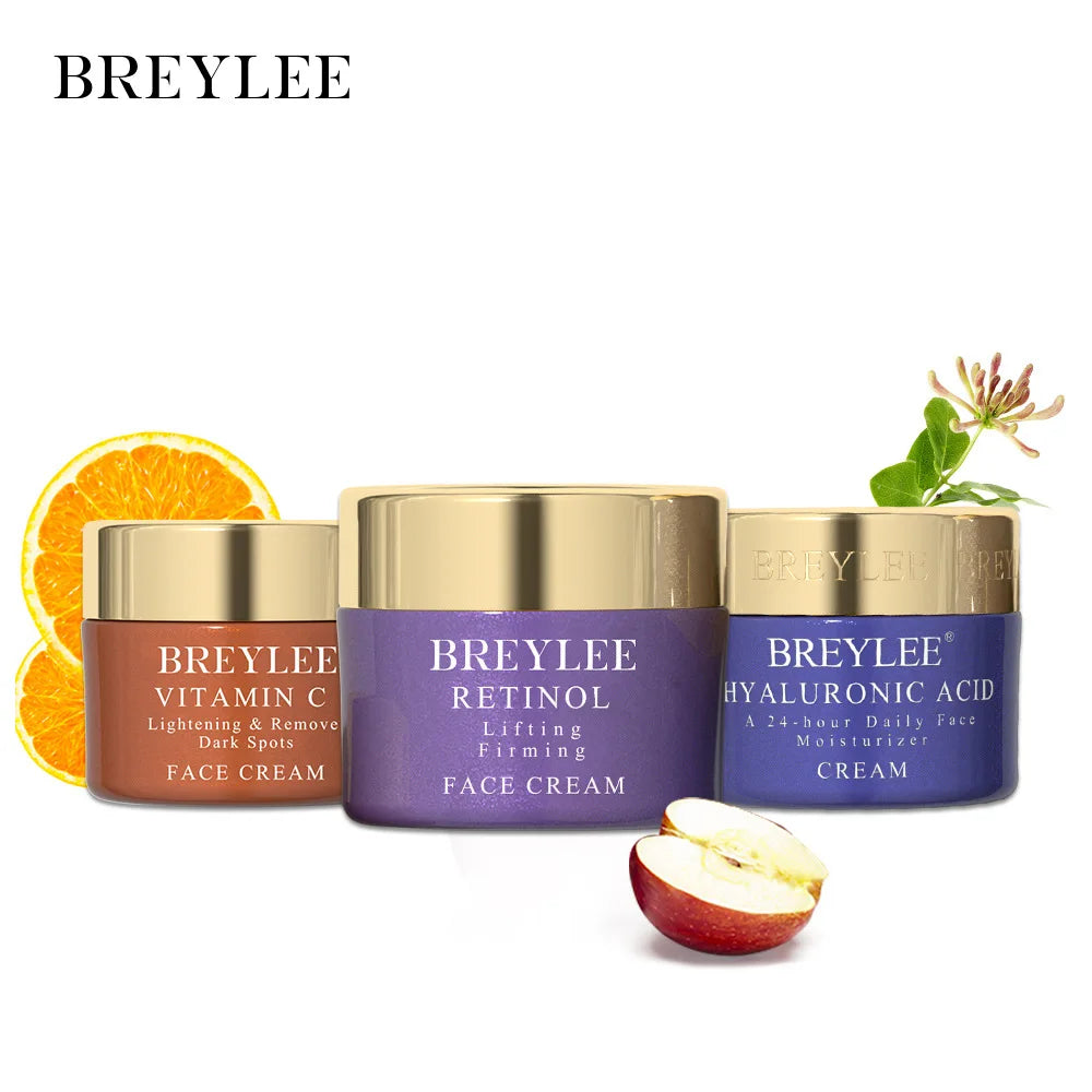 BREYLEE 2% Retinol Anti-Aging Face Cream - 10-Piece Skin Care Set (40g)