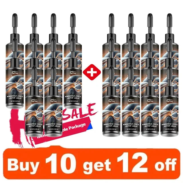 Professional Windshield Crack Repair Fluid - DIY Glass Restoration Kit