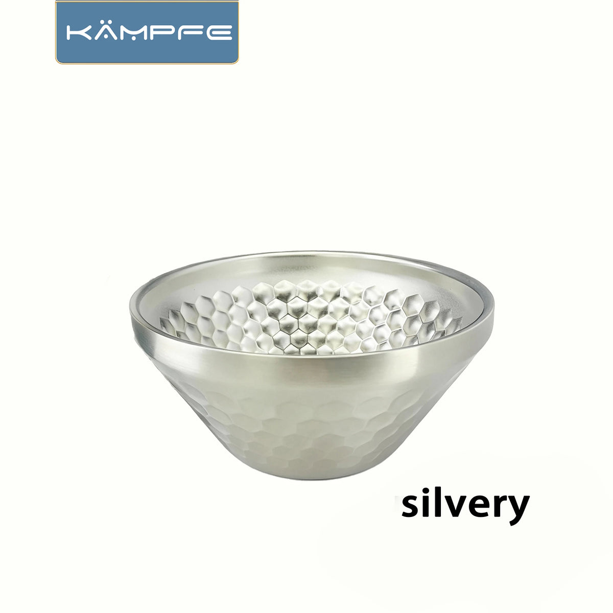 KAMPFE Stainless Steel Shaving Bowl Dual-Use Grooming Bowl for Home & Travel Cleaning Face Shaving Bowl  gifts for men New