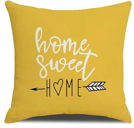 Cushion cover 45x45 cm square yellow geometric letters modern decorative cushion cover for pillows living room sofa home decor