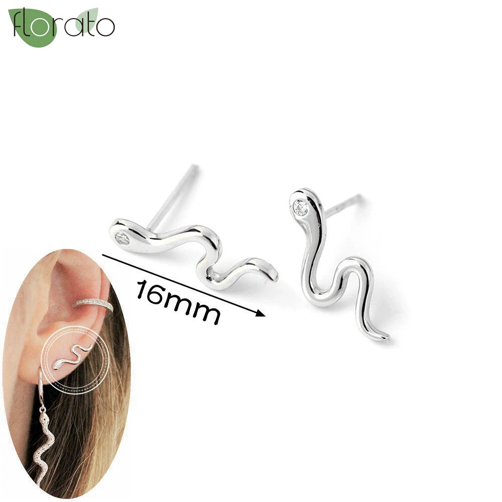 925 Silver Needle Exquisite Zircon Small Earrings Fashion Stud Earrings for Women Anti Allergy Cartilage Puncture Jewelry Gift