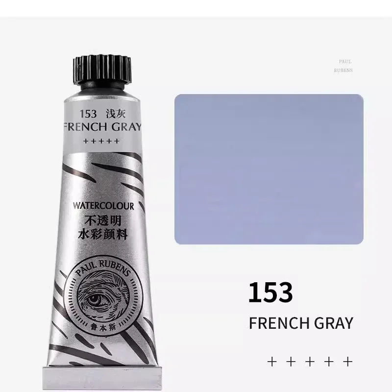 Paul Rubens 36 Colors Non-transparent Watercolor Paint Tube 15ml Professional Watercolour For Painting Anime Art Supplies