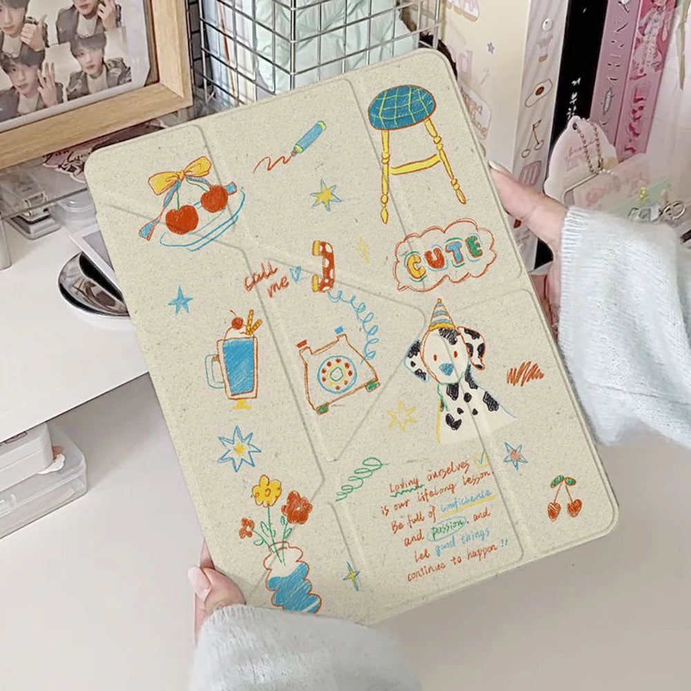For iPad Case A16 11th 10 10th 10.2 9th 8th 7th 9.7 5th 6th Cases Funda For iPad Air 11 2025 5th 4th 10.9 2024 Pro 11" 9.7 Cover