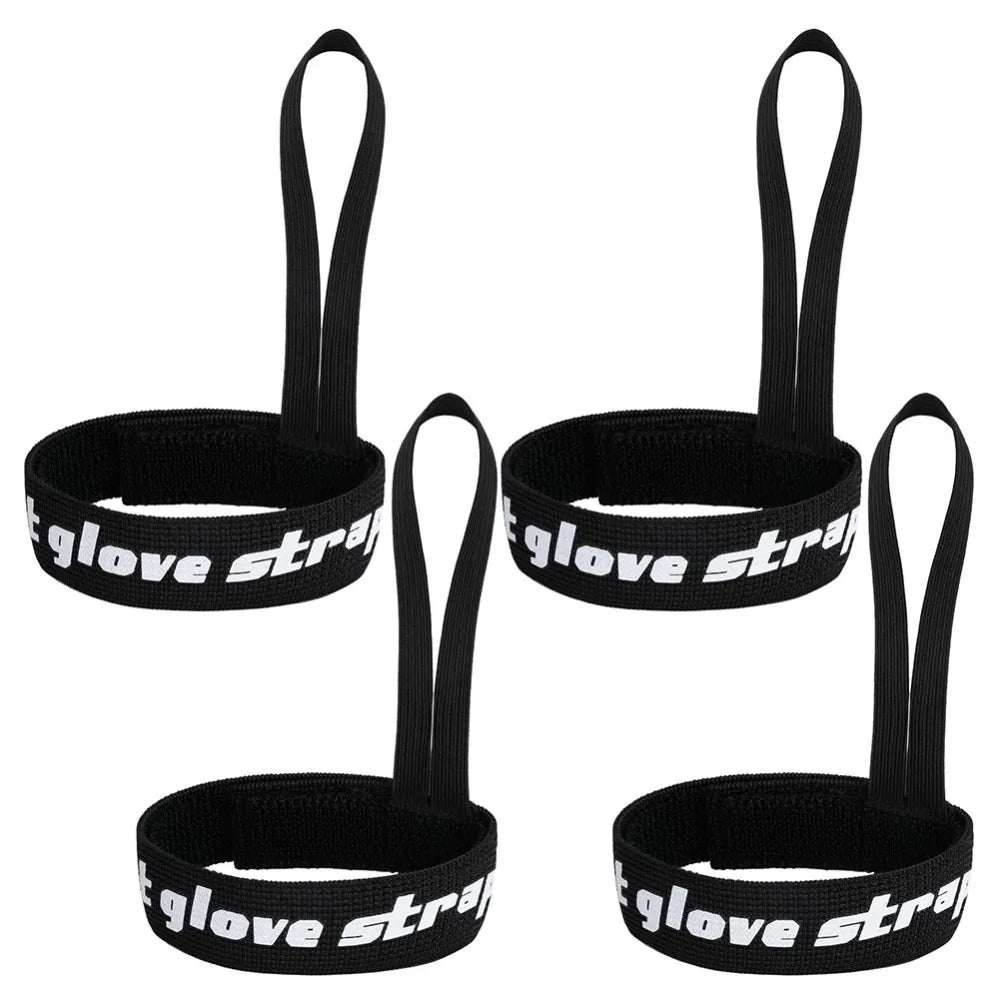 4PCS Elastic Wrist Straps for Ski Snowboard Gloves Adjustable Ski Glove Lead for Men and Women Sport Skiing Glove Safet-y Strap