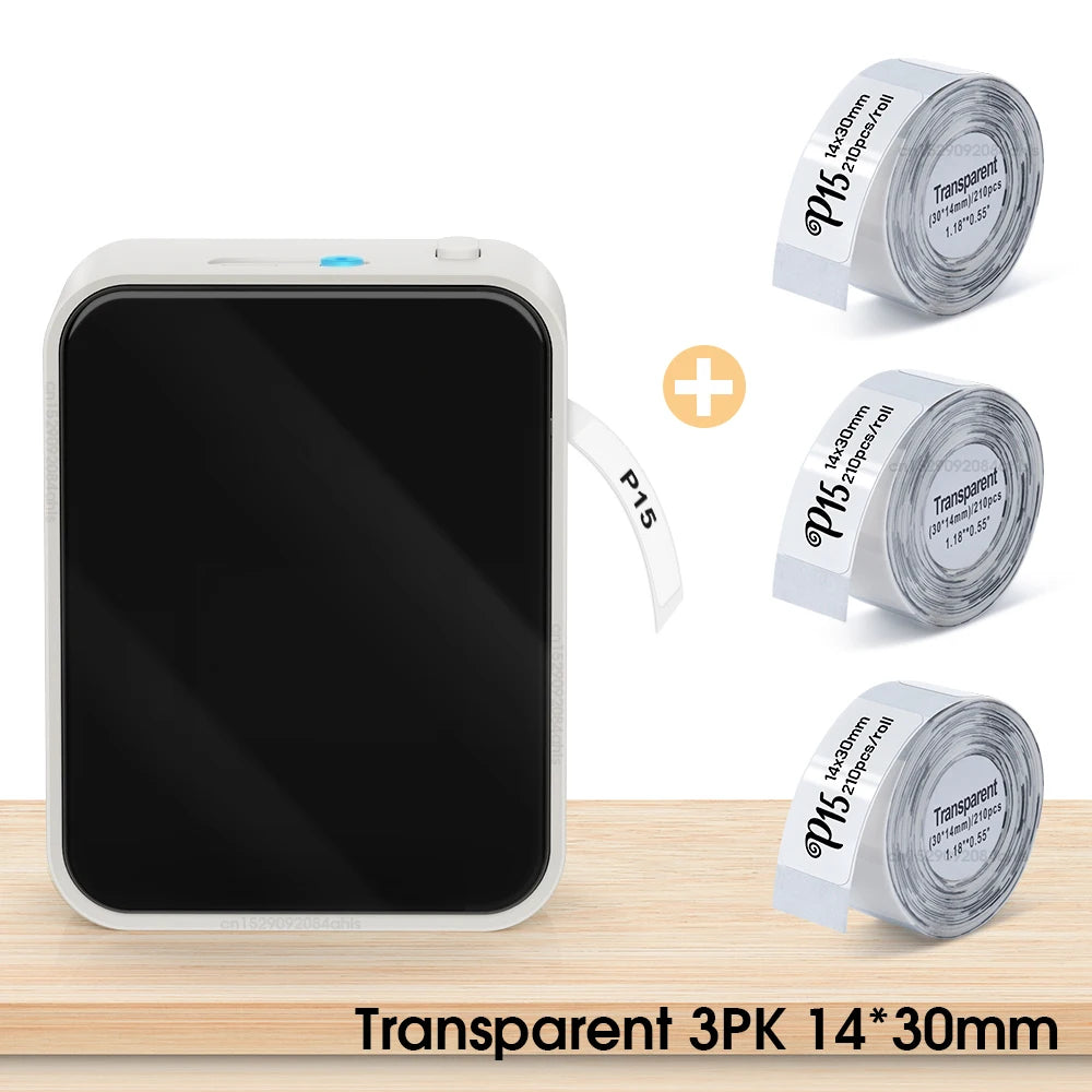 Marklife P15 Wireless Bluetooth Label Printer - Portable Thermal Sticker Maker