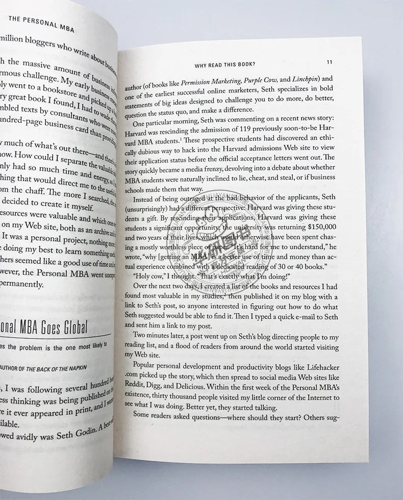 Book of The Personal MBA, Learn Key Concepts Master The Art of The Management Without Formal Education