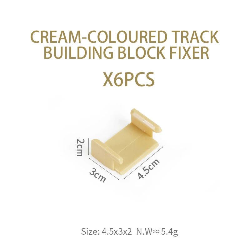 NEW Wooden Track Connector Set Building Block Connection Adapters Train Track Railway Rail Toy DIY For Kids Birthday Xmas Gifts