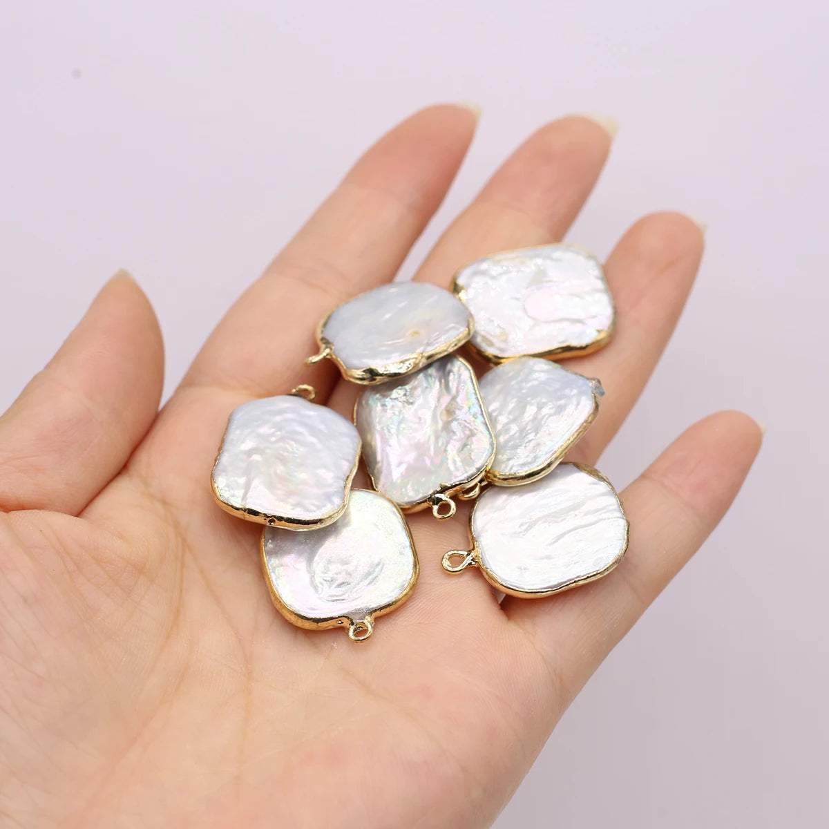 3pcs/lot Natural Freshwater Pearl Beads No Hole Irregular Pearl Loose Beads for DIY Necklace Jewelry Accessories