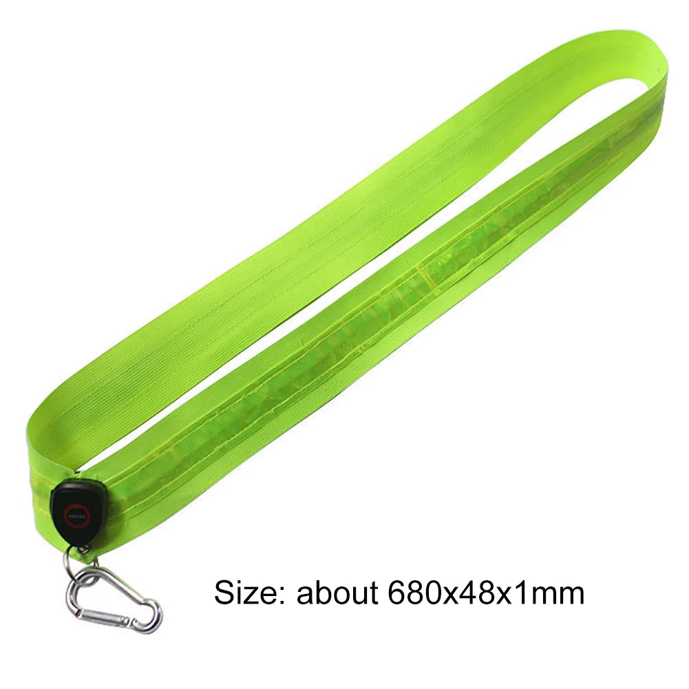 Reflective Straps CR2032 LED Shoulder Straps for Men Women Night Safety Outdoor Hiking Jogging Walking Light Gear