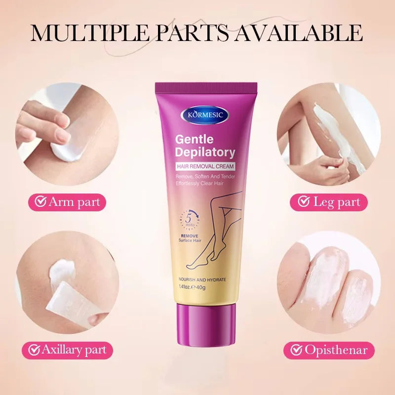Permanent Hair Removal Cream Hair Growth Inhibitor Face Arm Armpit Leg Intimate Areas Painless Depilatory For Men Women Care