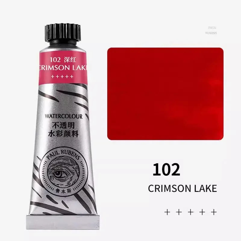 Paul Rubens 36 Colors Non-transparent Watercolor Paint Tube 15ml Professional Watercolour For Painting Anime Art Supplies