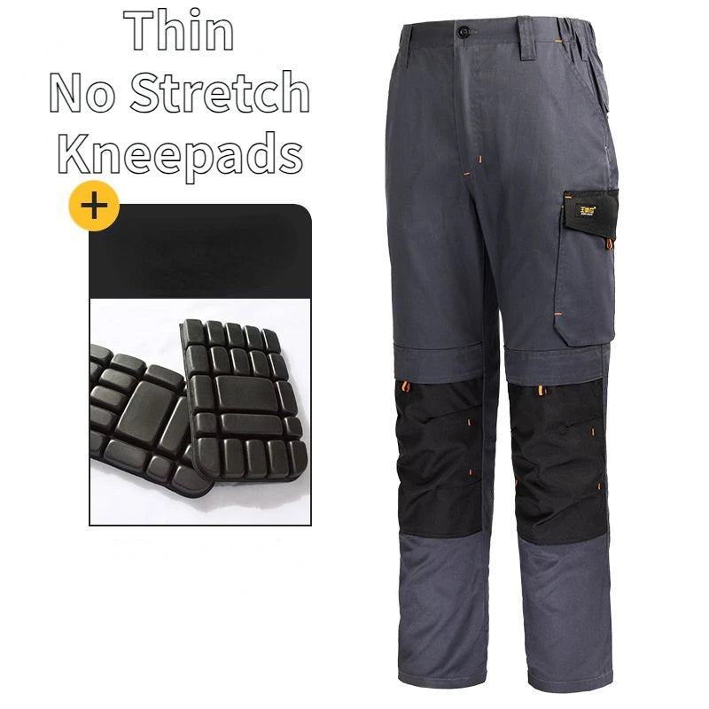 Summer Thin Cargo Pants Men's Multi-pocket Tear Resistance Stretch Trousers Outdoor Site Working Wear-resistant Pants Workwear