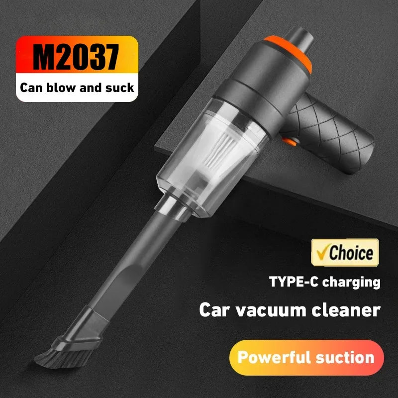 Premium Portable Car Vacuum Cleaner - 6000PA Wireless Handheld with Blower
