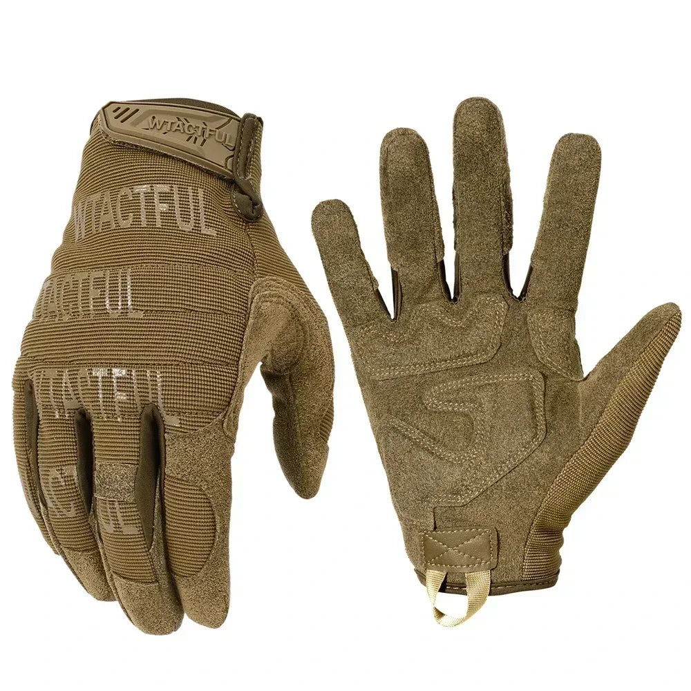 Outdoor Tactical Gloves Training Combat Sport Hiking Climbing Shooting Hunting Riding Cycling Full Finger Anti-Skid Mittens