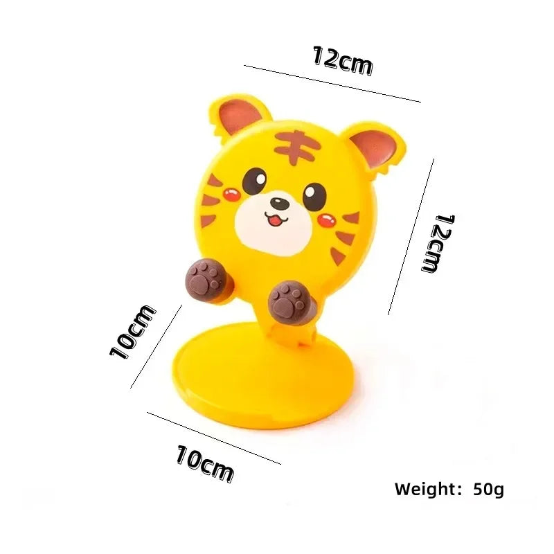 Cute Cartoon Phone & Tablet Stand - Foldable Desktop Holder