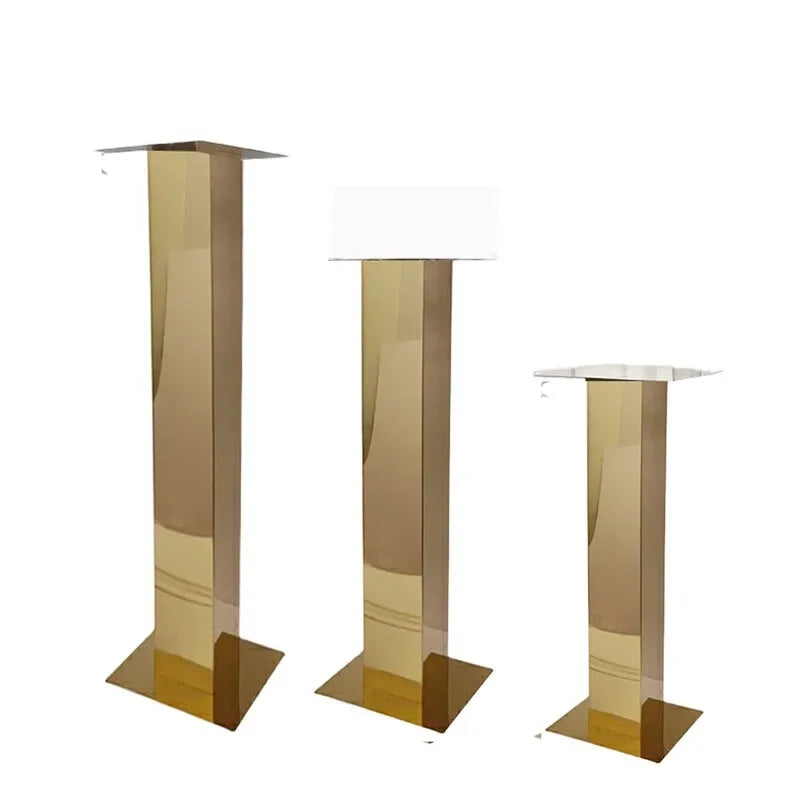Metal Vase & Stainless Steel Flower Stands | Wedding Table Centerpieces – Road Lead Decor for Party Events