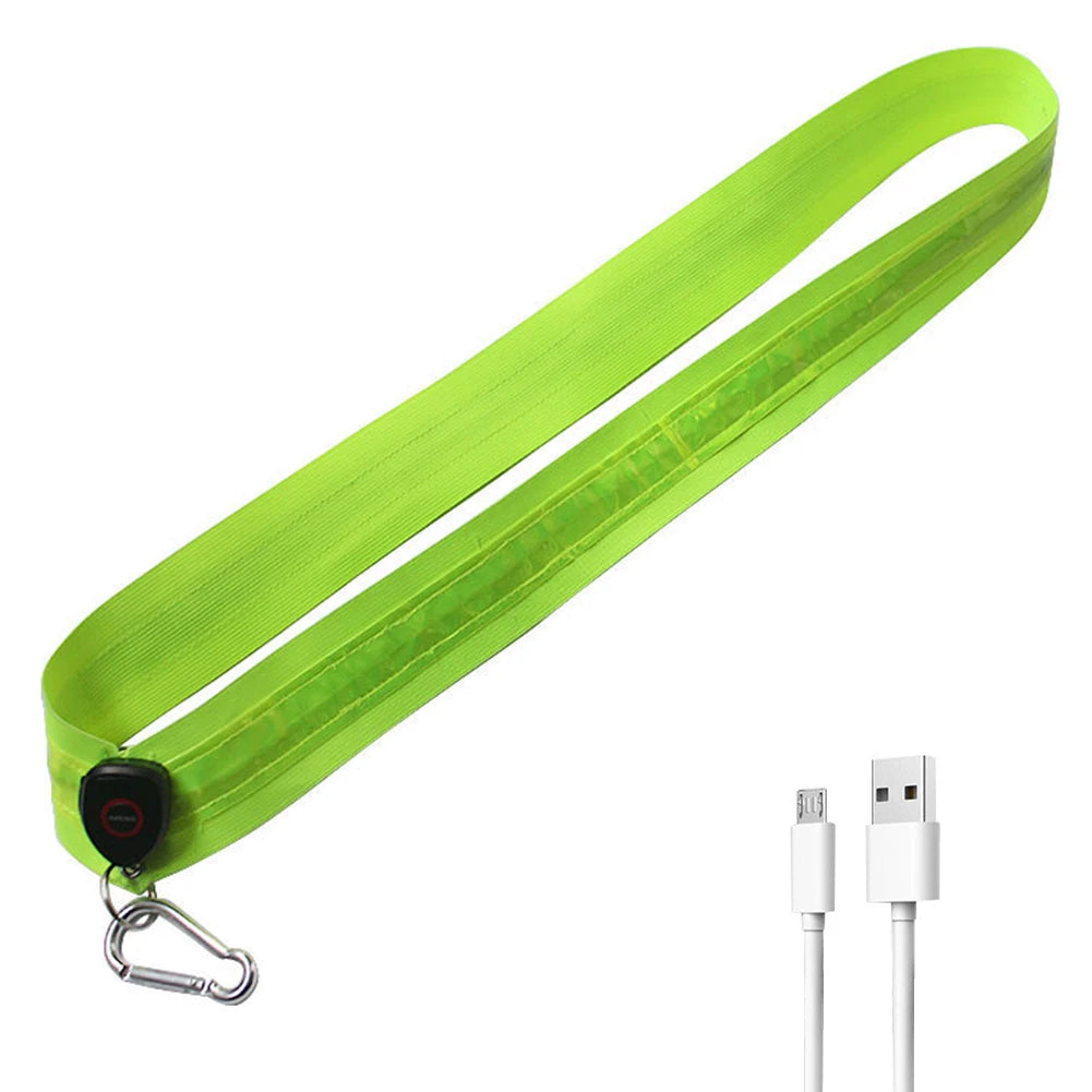 Reflective Straps CR2032 LED Shoulder Straps for Men Women Night Safety Outdoor Hiking Jogging Walking Light Gear