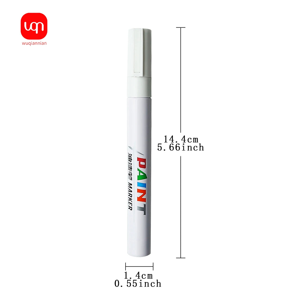 WQN-1PC Business Office Student Paint Pen, Waterproof Permanent Tire Position Marking Pen, Multi-Color, School Office Stationery