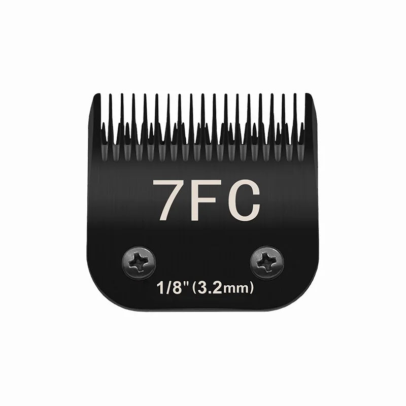 Black 4FC#5FC#7FC#10#15# Blade Dog Grooming, Detachable Pet Clipper Blade, Made of Stainless Steel Blade Compatible