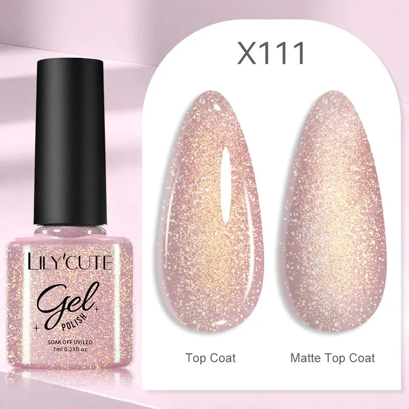 LILYCUTE Professional Gel Nail Polish - 7ml Long-Lasting UV/LED Nail Varnish
