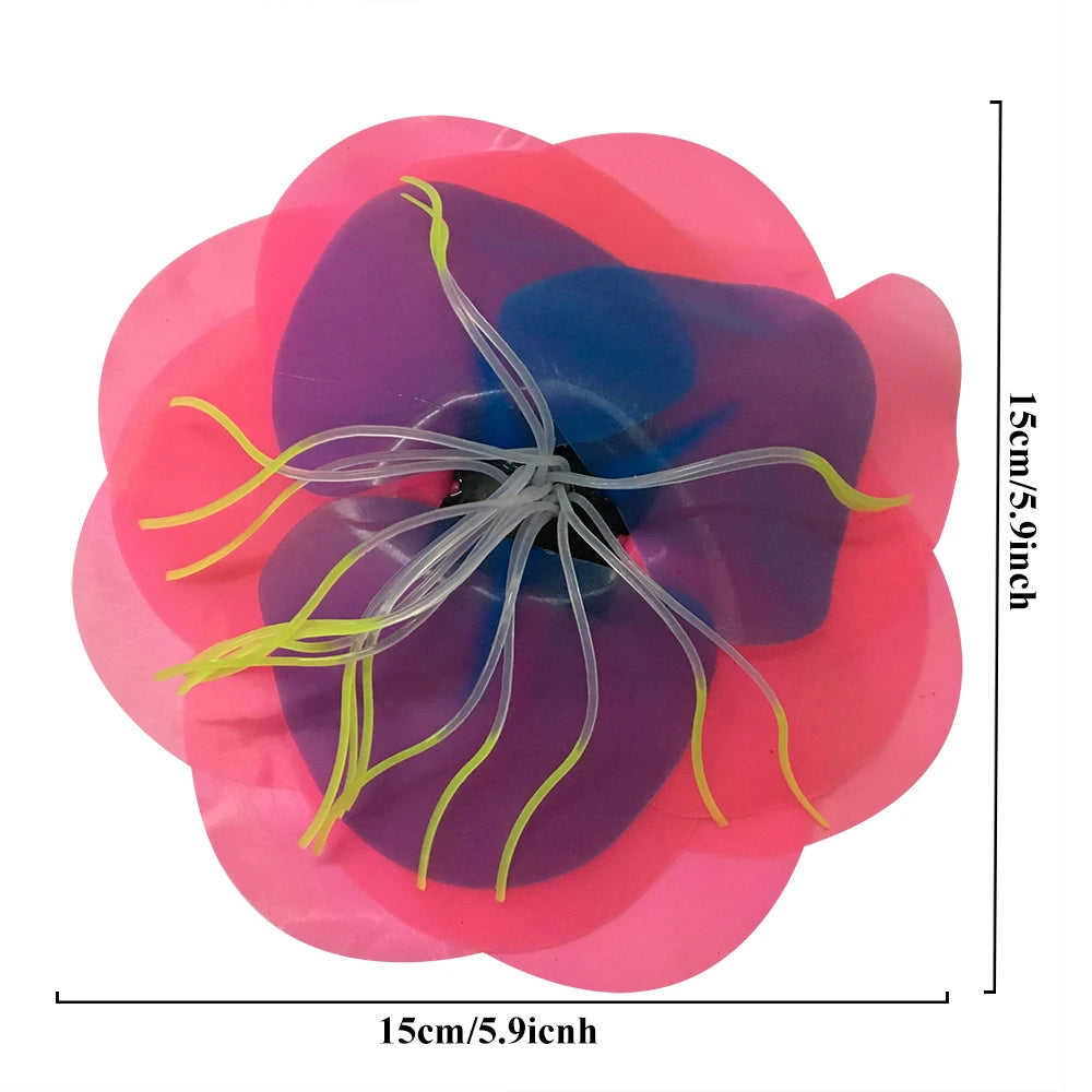 Glow Silicone Aquarium Coral Decor w/ Suction Cups, Fish-Safe Realistic Coral for Fresh/Saltwater Tanks, Easy Tool-Free Setup