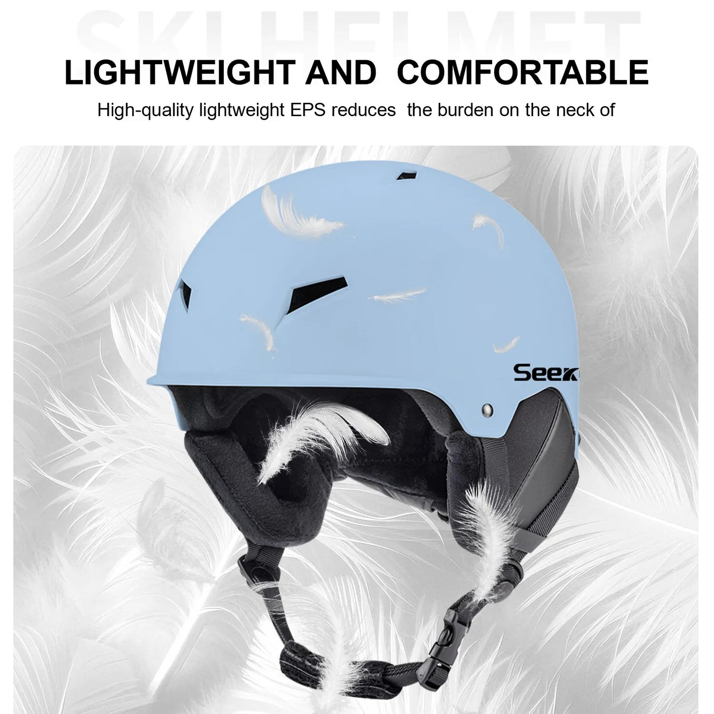 Seeker's new safety ski helmet is lightweight, adjustable, breathable and comfortable, men's and women's outdoor sports ski helm