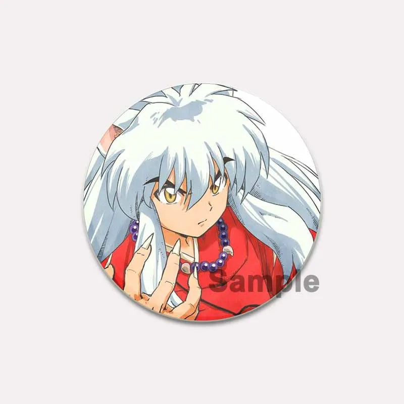 Comic Brooches about Sesshomaru and Rin,Cosplay Cartoon Badge Handmade Cute Enamel Pins for Backpack Clothes Collar Accessories