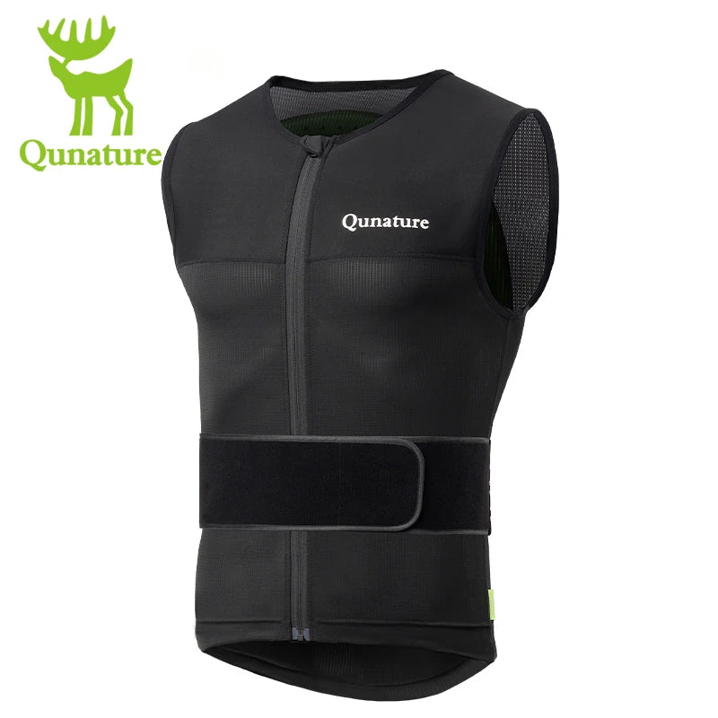 Qunature Ski Vest  Outdoor Sports Back Protection Vest Adults Thickened ESA Pad Protector Breathable Ski Snowboard Vest