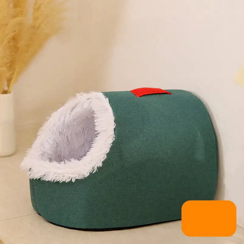 Cat Bed Comfortable Pet Sleeping Bed, Portable Cat Bed Warm And Thickened Pet Bed With Handle Portable Cat Bed Winter Pet Suppli