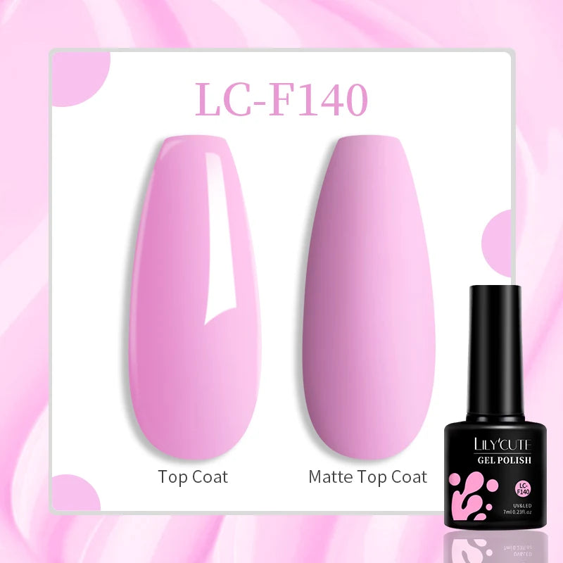 LILYCUTE Professional Gel Nail Polish - 7ml Long-Lasting UV/LED Nail Varnish